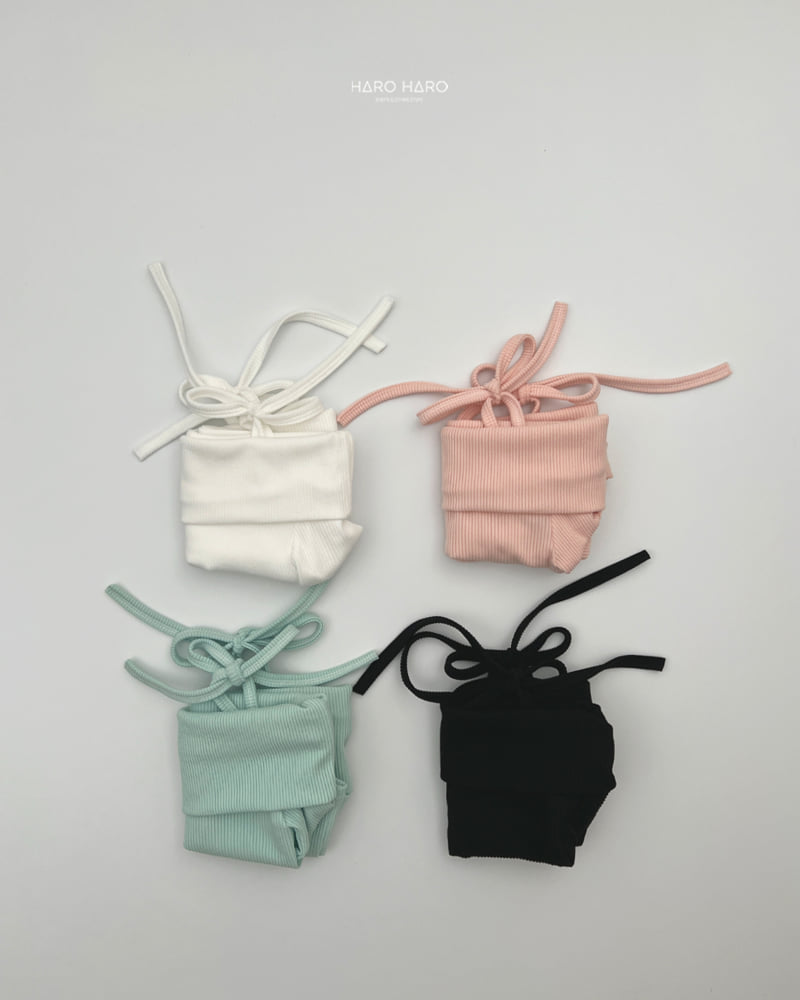 Haro Haro - Korean Children Fashion - #kidsshorts - Ribbon Shoulder Tee - 9