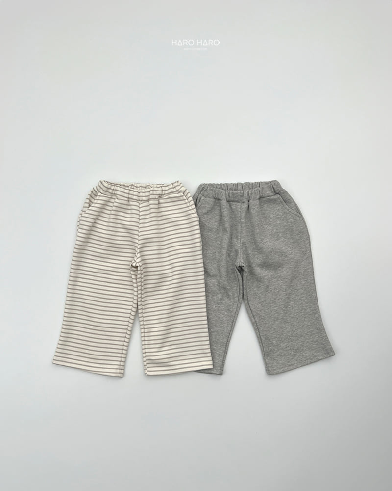 Haro Haro - Korean Children Fashion - #kidsshorts - Choux Cream Wide Pants Set - 12