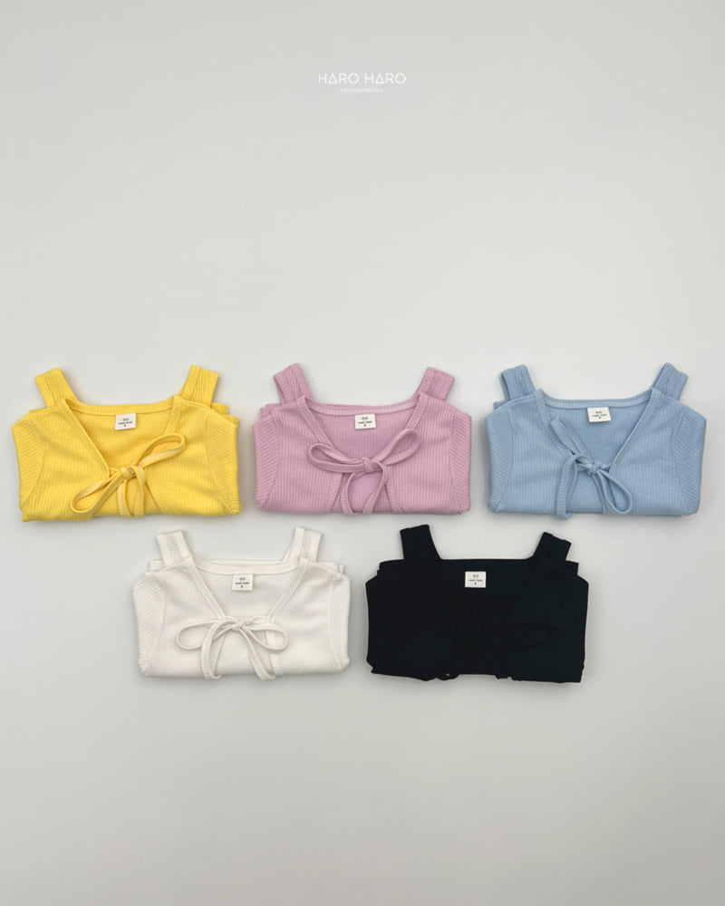 Haro Haro - Korean Children Fashion - #kidsshorts - My Juri Ribbon Cardigan Set - 8