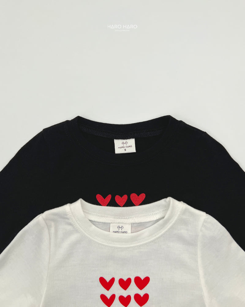 Haro Haro - Korean Children Fashion - #fashionkids - Heart-Throb Slim Tee - 4