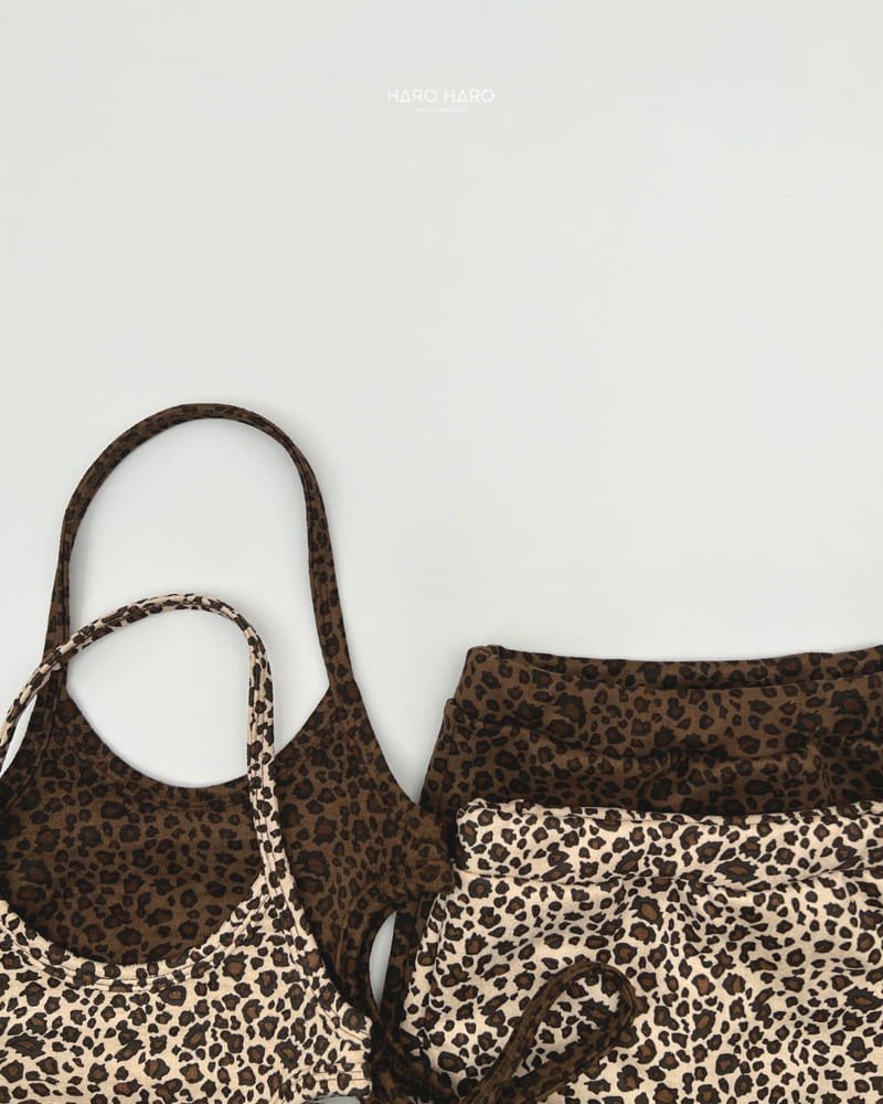 Haro Haro - Korean Children Fashion - #fashionkids - Leopard Bustier Set - 4