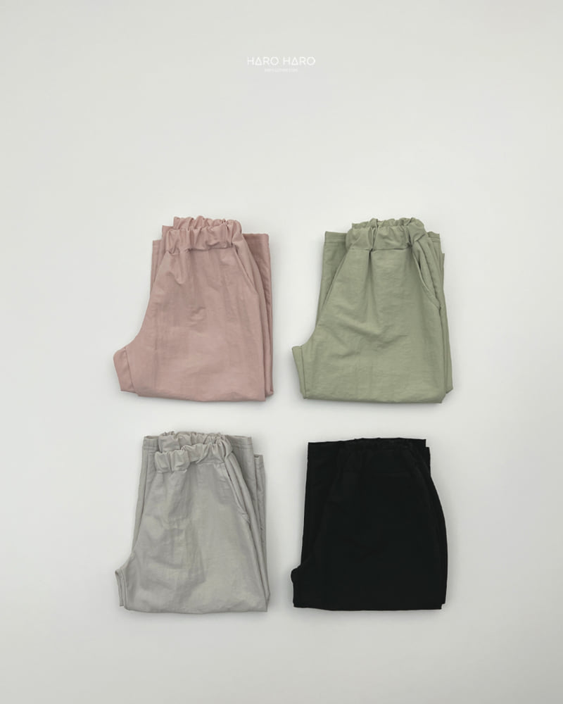 Haro Haro - Korean Children Fashion - #kidsshorts - Crinkle Wide Pants - 8