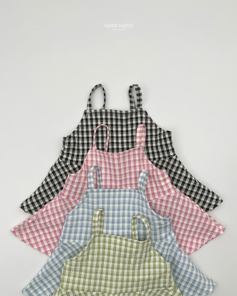 Haro Haro - Korean Children Fashion - #kidsshorts - Sweet Check Bustier - 4