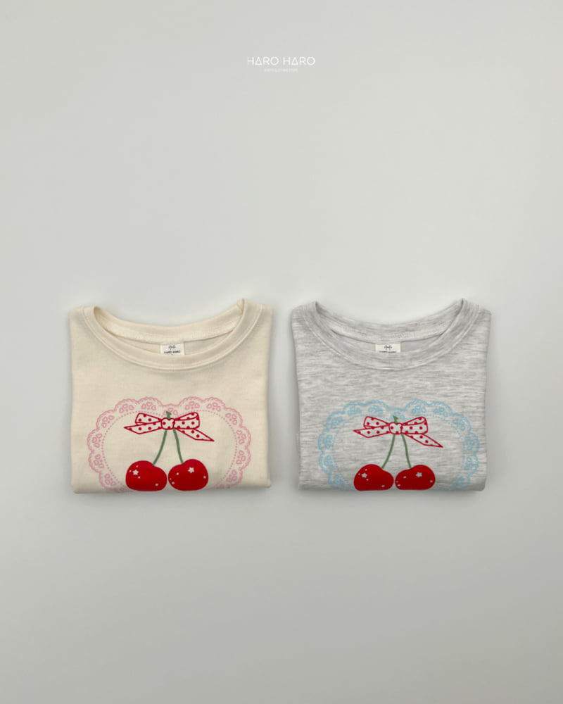 Haro Haro - Korean Children Fashion - #kidsstore - Cherry Crop Tee - 8