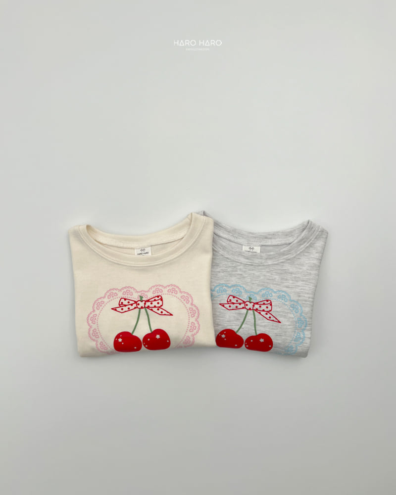 Haro Haro - Korean Children Fashion - #kidzfashiontrend - Cherry Crop Tee - 9