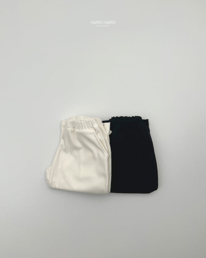 Haro Haro - Korean Children Fashion - #kidzfashiontrend - Corduroy Wide Pants - 9