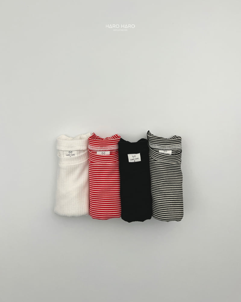 Haro Haro - Korean Children Fashion - #kidzfashiontrend - Slim Ribbed Tee Set - 8