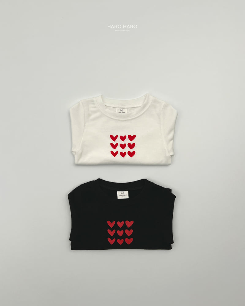 Haro Haro - Korean Children Fashion - #littlefashionista - Heart-Throb Slim Tee - 8