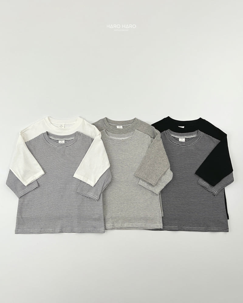 Haro Haro - Korean Children Fashion - #littlefashionista - Loose Fit Tee Set - 5