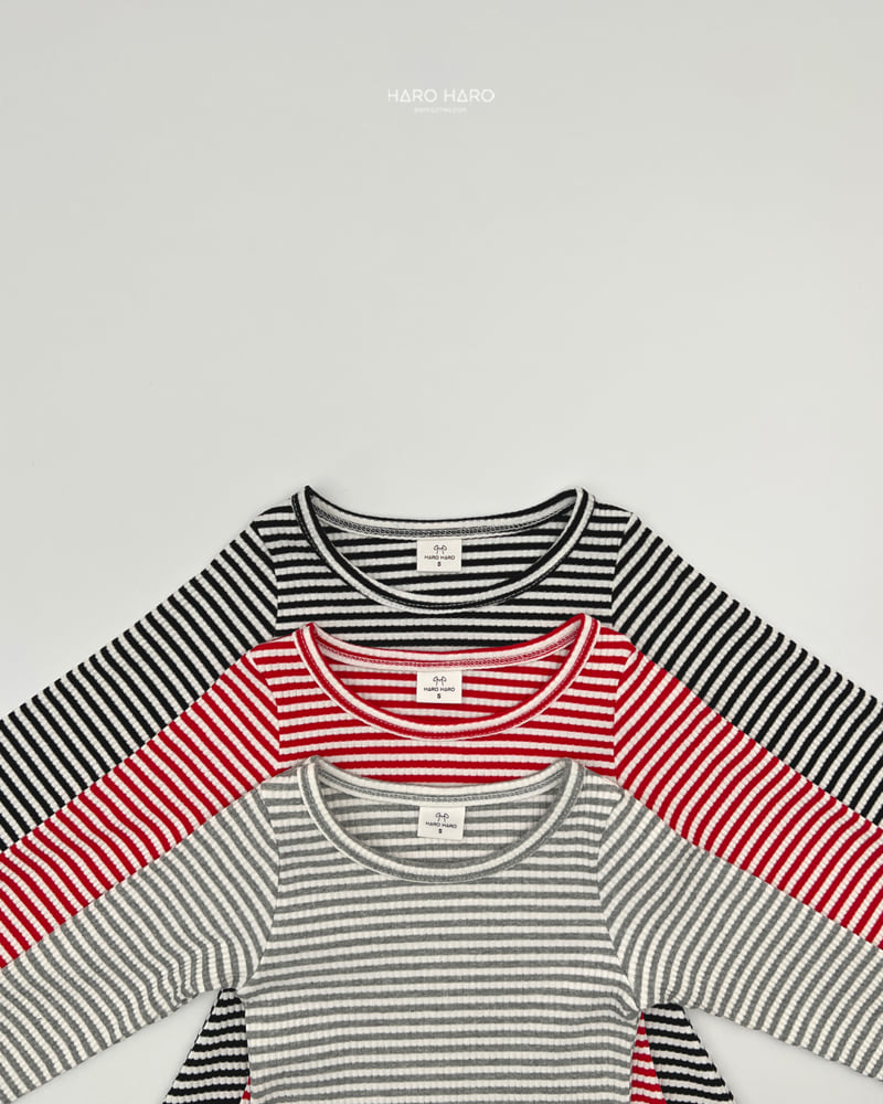 Haro Haro - Korean Children Fashion - #Kfashion4kids - Julie Stripe One-piece - 4