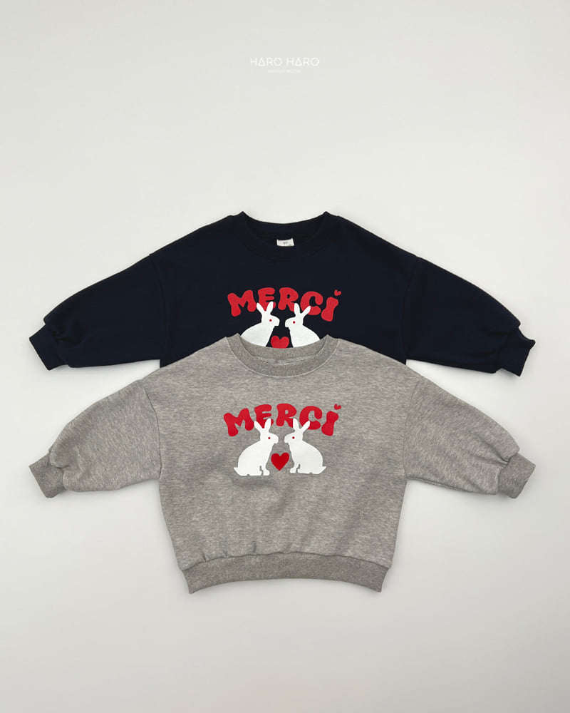 Haro Haro - Korean Children Fashion - #littlefashionista - Merci Sweatshirt - 3