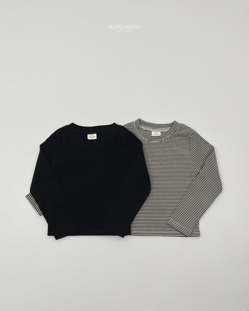 Haro Haro - Korean Children Fashion - #littlefashionista - Slim Ribbed Tee Set - 10