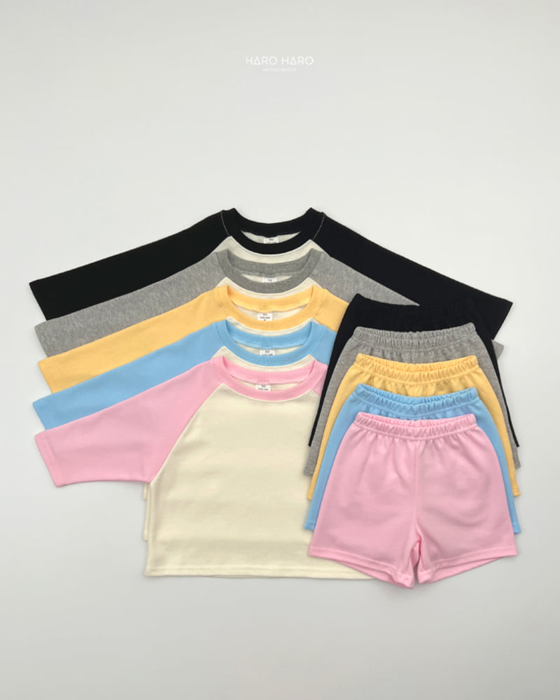Haro Haro - Korean Children Fashion - #magicofchildhood - Soda Pop Raglan Top Bottom Set - 3