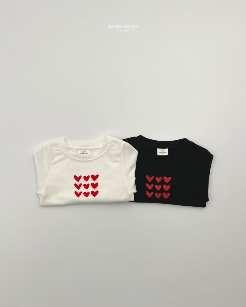 Haro Haro - Korean Children Fashion - #magicofchildhood - Heart-Throb Slim Tee - 9