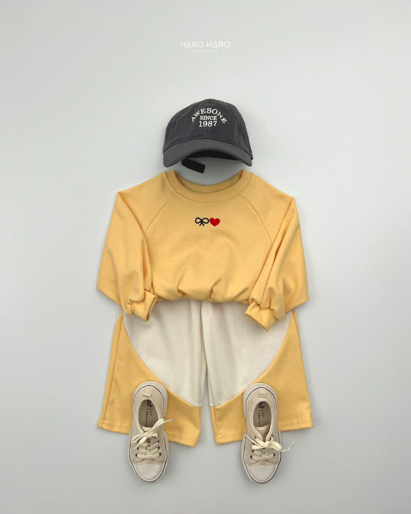Haro Haro - Korean Children Fashion - #minifashionista - Ribbon Heart Sweatshirt - 10