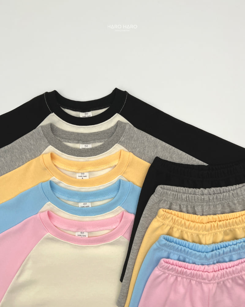 Haro Haro - Korean Children Fashion - #magicofchildhood - Soda Pop Raglan Top Bottom Set - 4