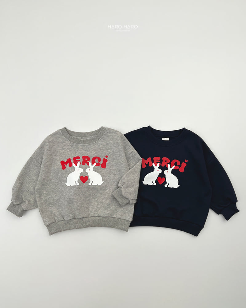 Haro Haro - Korean Children Fashion - #minifashionista - Merci Sweatshirt - 5