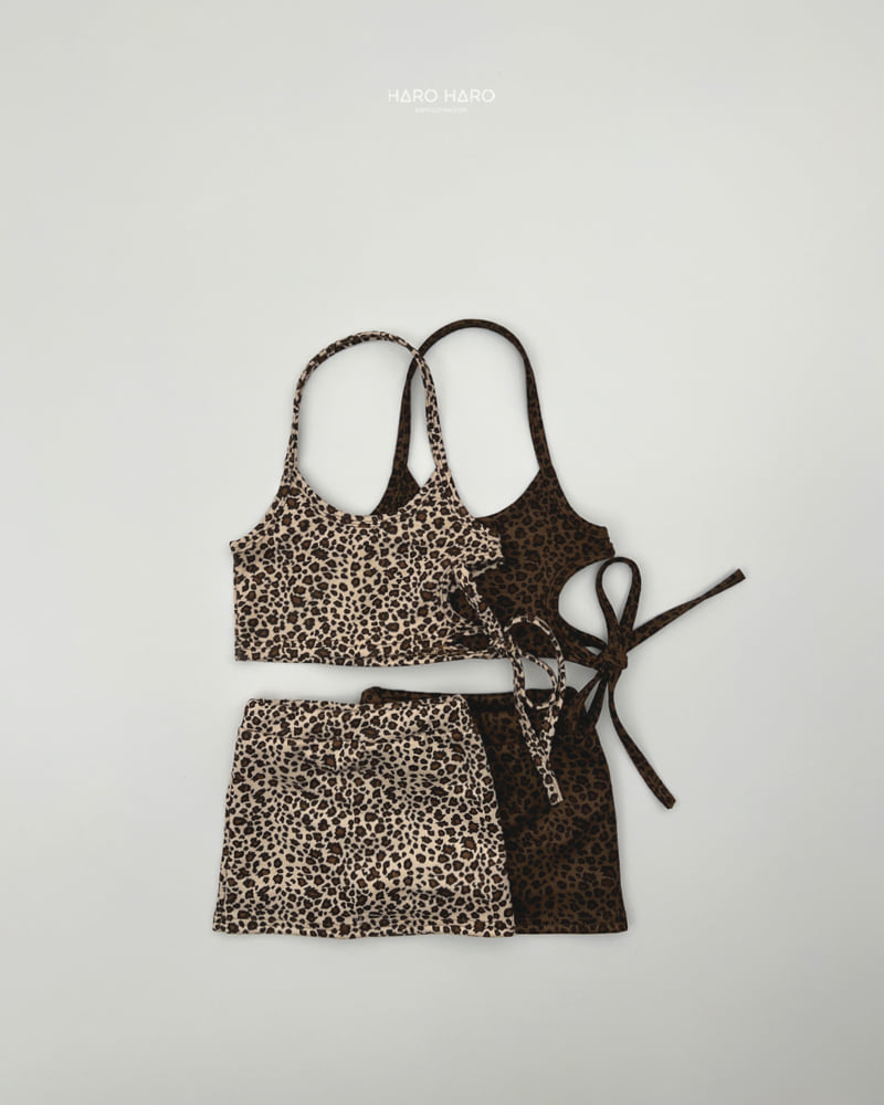 Haro Haro - Korean Children Fashion - #minifashionista - Leopard Bustier Set - 10