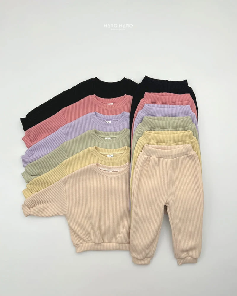 Haro Haro - Korean Children Fashion - #minifashionista - Pastel Top Bottom Set - 3