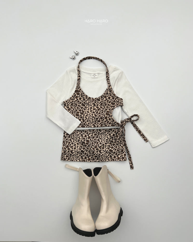 Haro Haro - Korean Children Fashion - #todddlerfashion - Leopard Bustier Set - 12