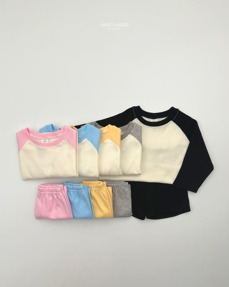 Haro Haro - Korean Children Fashion - #toddlerclothing - Soda Pop Raglan Top Bottom Set - 7