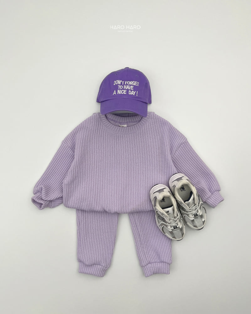 Haro Haro - Korean Children Fashion - #toddlerclothing - Pastel Top Bottom Set - 6