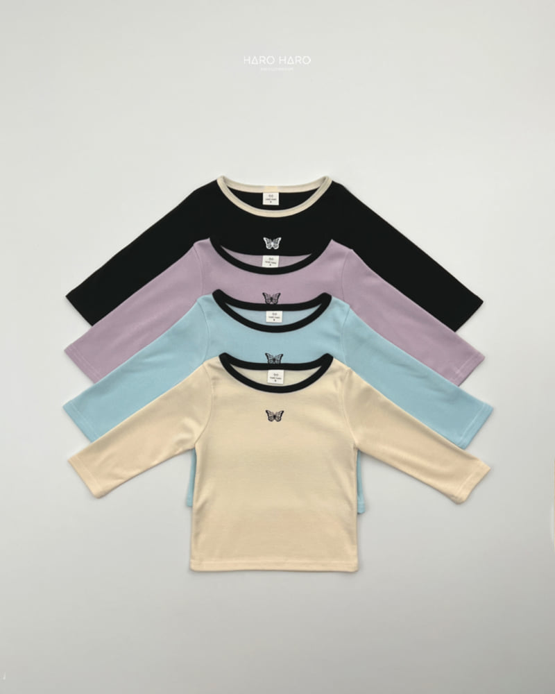 Haro Haro - Korean Children Fashion - #toddlerclothing - Butterfly Tee - 3