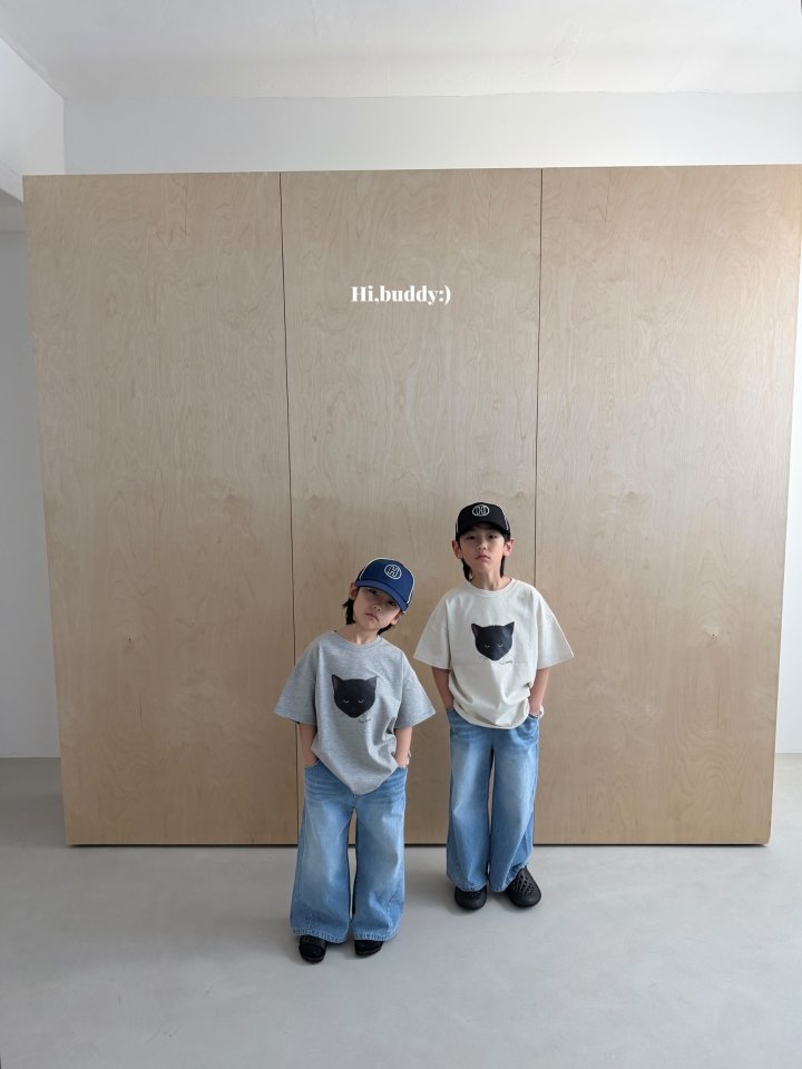 Hi buddy - Korean Children Fashion - #childofig - Cat Tee - 6