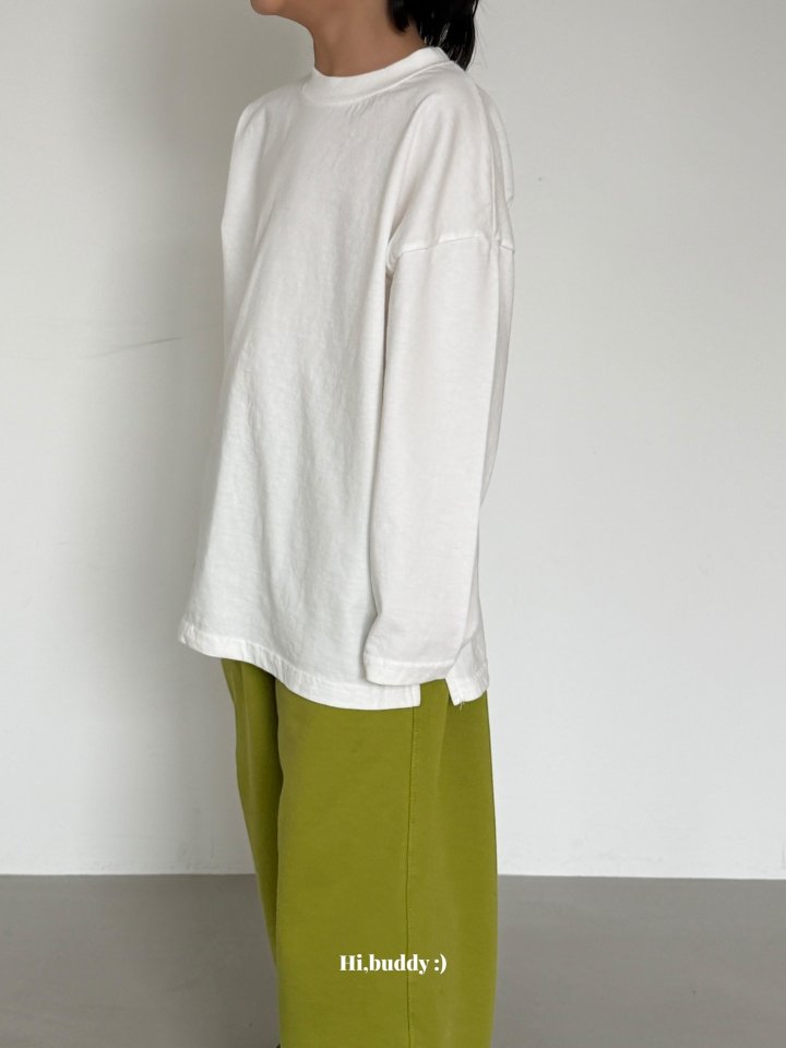 Hi buddy - Korean Children Fashion - #childofig - Side Slit Tee - 5