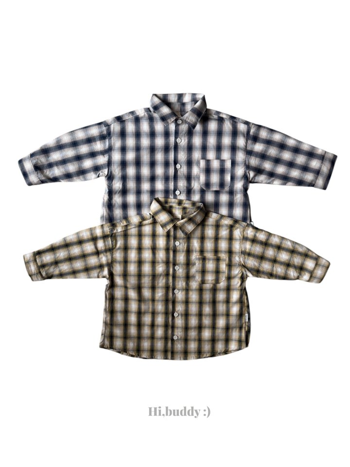 Hi buddy - Korean Children Fashion - #childofig - Spring Check Shirt