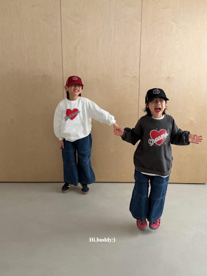 Hi buddy - Korean Children Fashion - #childrensboutique - Heart Sweatshirt - 5