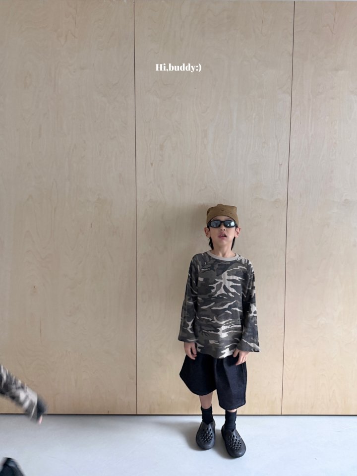 Hi buddy - Korean Children Fashion - #designkidswear - Camo Waffle Tee - 9