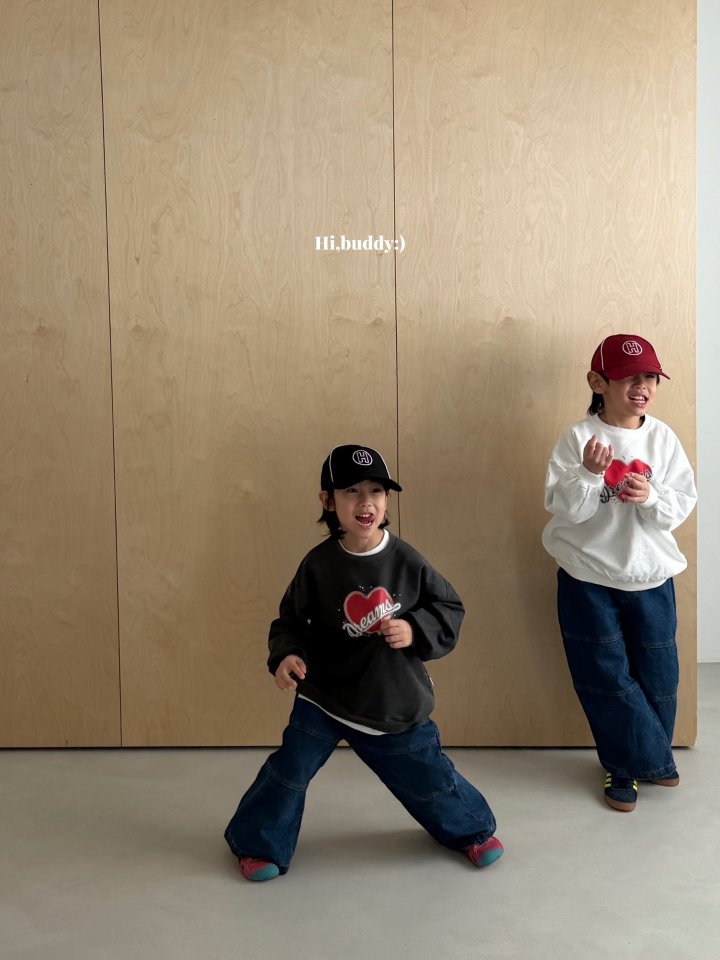 Hi buddy - Korean Children Fashion - #designkidswear - Heart Sweatshirt - 6