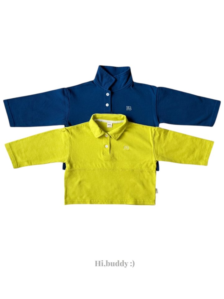 Hi buddy - Korean Children Fashion - #designkidswear - Vivid Collar Tee
