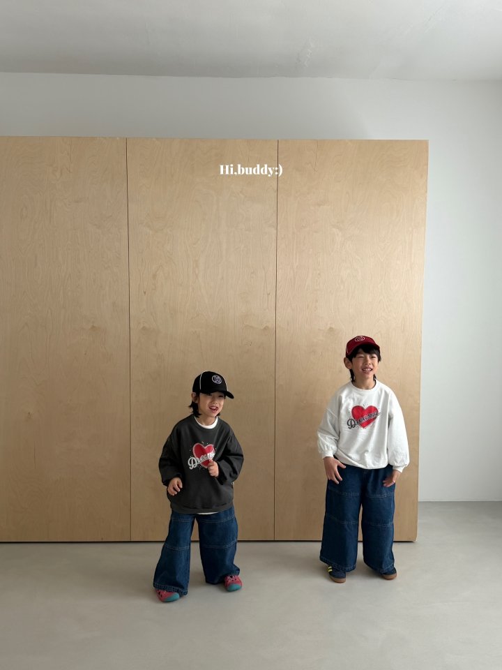 Hi buddy - Korean Children Fashion - #discoveringself - Heart Sweatshirt - 7