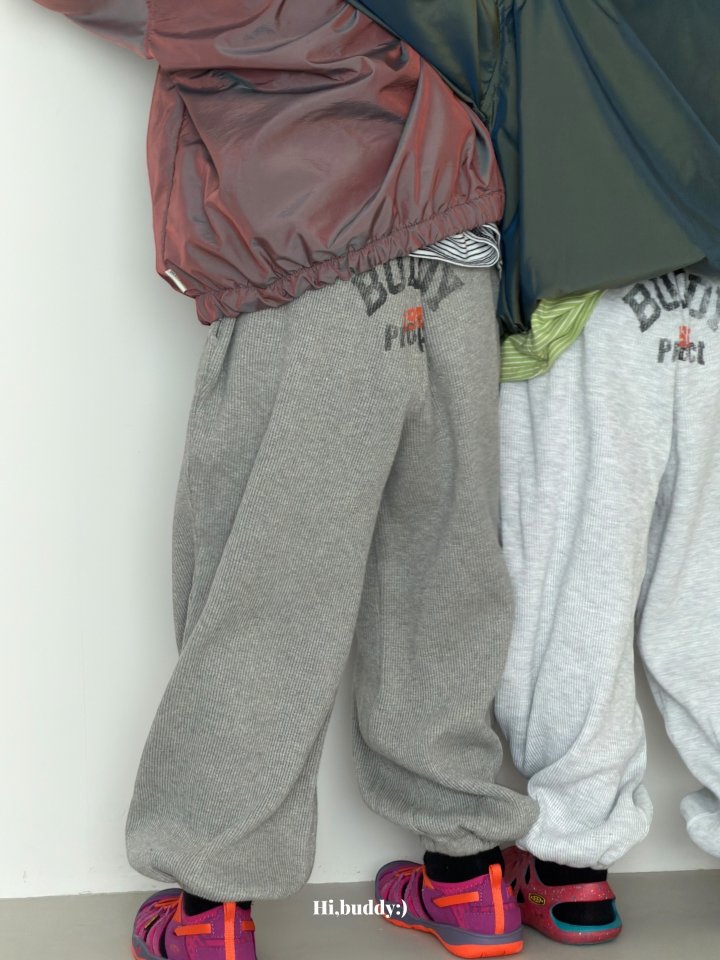 Hi buddy - Korean Children Fashion - #designkidswear - Waffle Hip Pants - 4