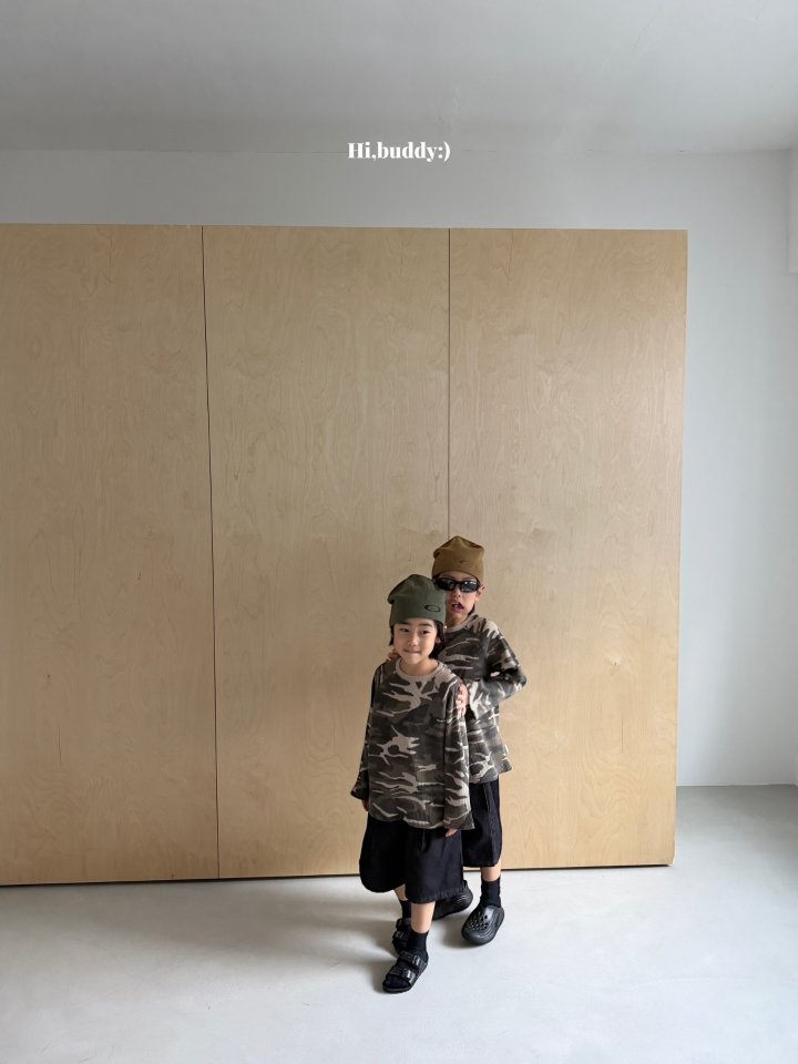 Hi buddy - Korean Children Fashion - #fashionkids - Camo Waffle Tee - 11