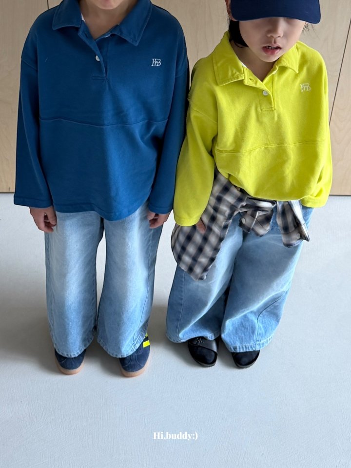 Hi buddy - Korean Children Fashion - #discoveringself - Happy Denim Pants - 4