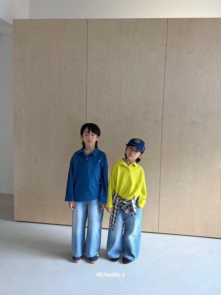 Hi buddy - Korean Children Fashion - #fashionkids - Vivid Collar Tee - 3