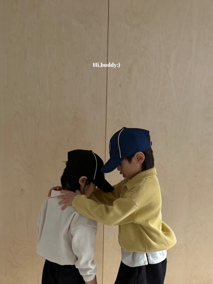 Hi buddy - Korean Children Fashion - #kidsshorts - Butter Waffle Sweatshirt - 5