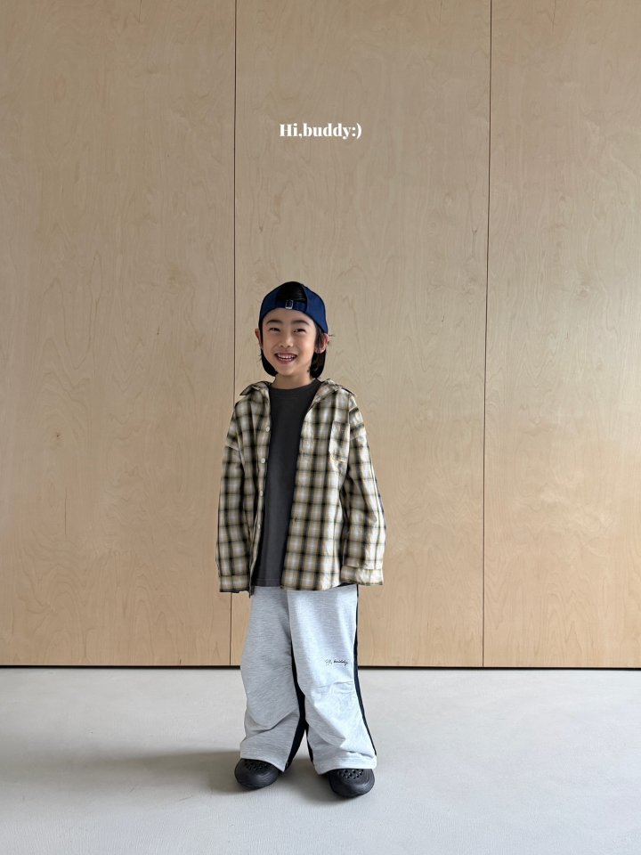 Hi buddy - Korean Children Fashion - #kidsshorts - Spring Check Shirt - 7