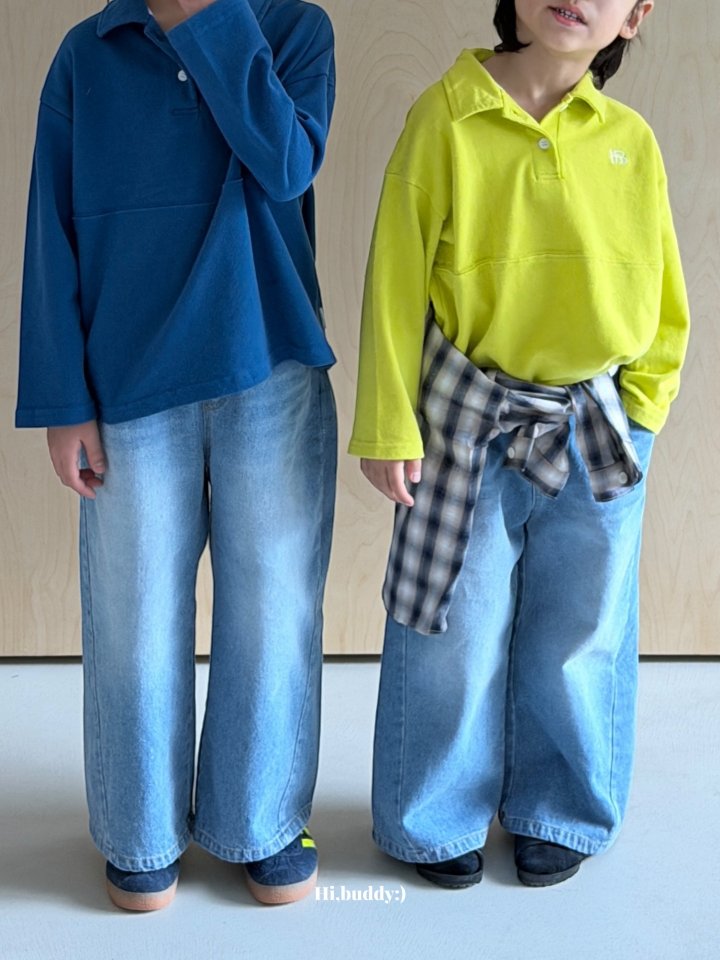 Hi buddy - Korean Children Fashion - #kidsshorts - Happy Denim Pants - 5
