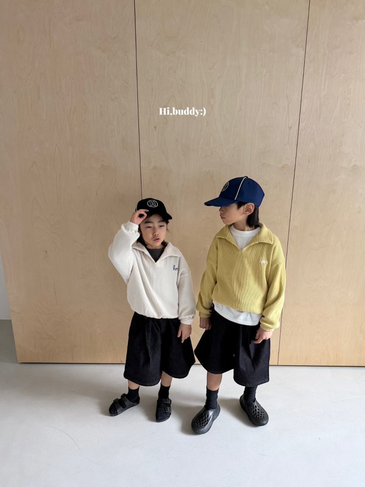 Hi buddy - Korean Children Fashion - #kidsstore - Butter Waffle Sweatshirt - 6