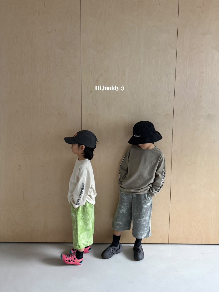 Hi buddy - Korean Children Fashion - #kidsshorts - Water Print Pants - 4
