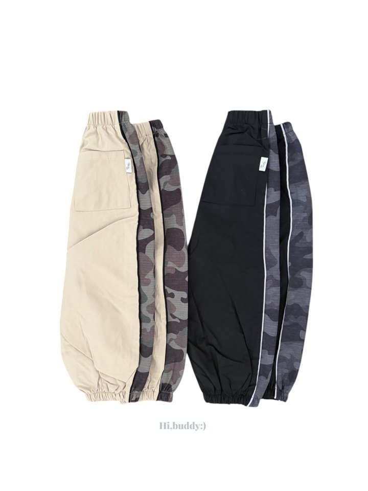 Hi buddy - Korean Children Fashion - #littlefashionista - Camo Line Pants