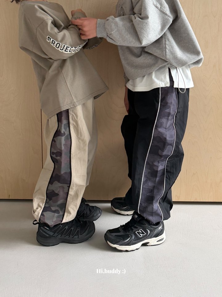 Hi buddy - Korean Children Fashion - #minifashionista - Camo Line Pants - 4