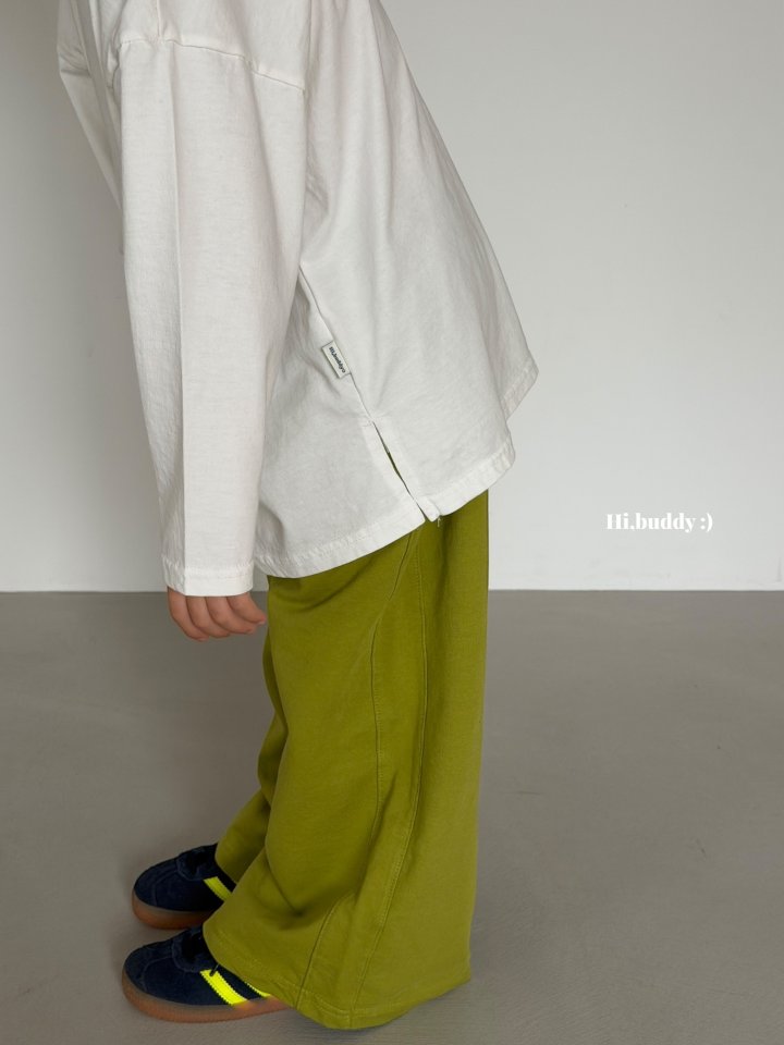 Hi buddy - Korean Children Fashion - #minifashionista - Side Slit Tee - 4