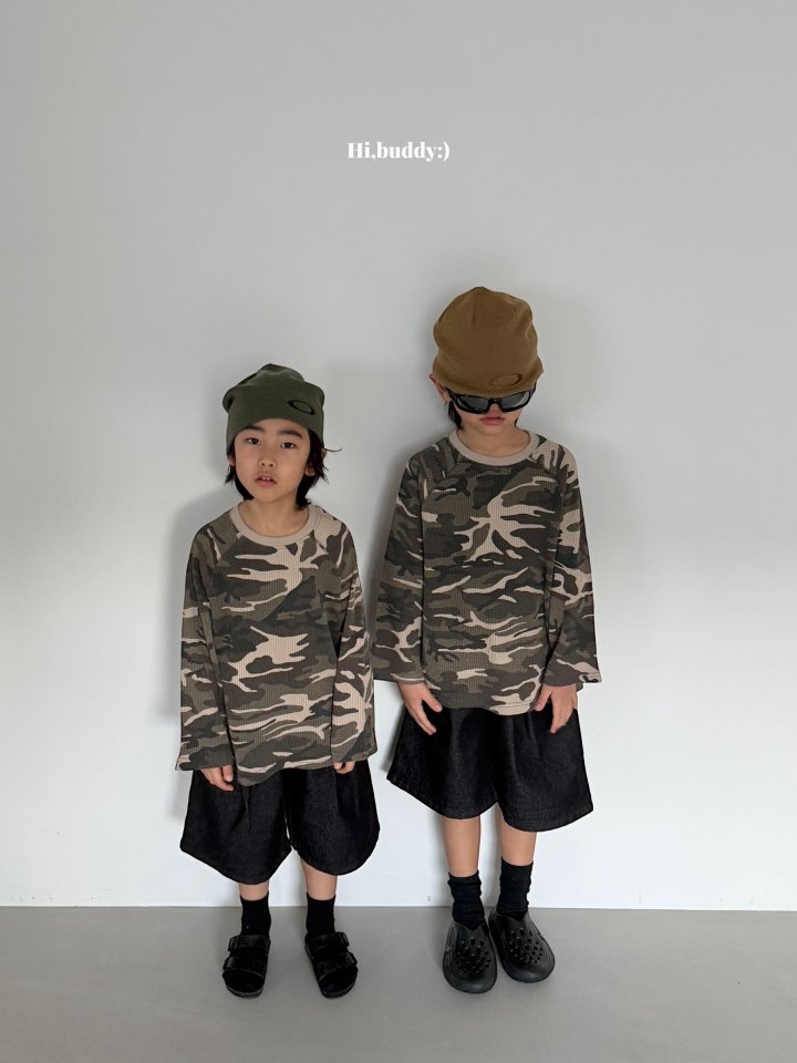 Hi buddy - Korean Children Fashion - #stylishchildhood - Camo Waffle Tee - 6