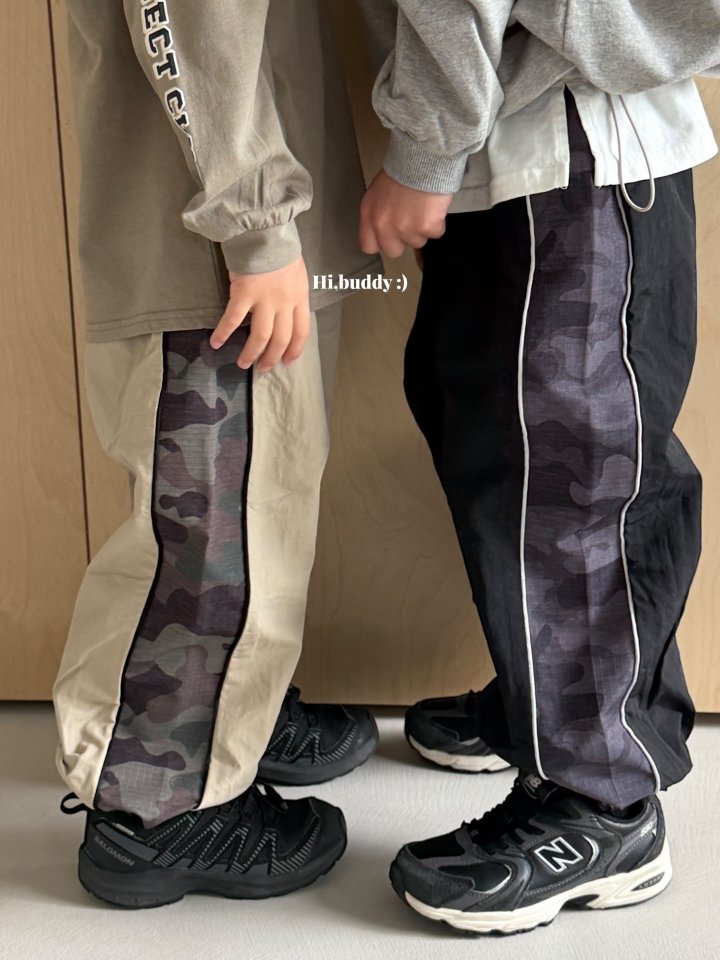 Hi buddy - Korean Children Fashion - #todddlerfashion - Camo Line Pants - 5