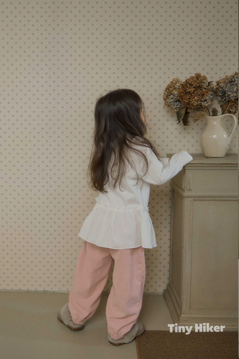 Hiker - Korean Children Fashion - #Kfashion4kids - Merry Pink Frill Tee - 12